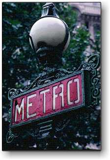 Paris France photos pictures - Art Deco Metro sign